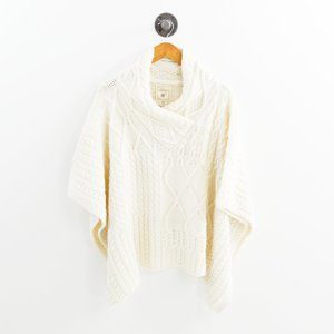 Aran Traditions Knitted Shawl Poncho #172-9